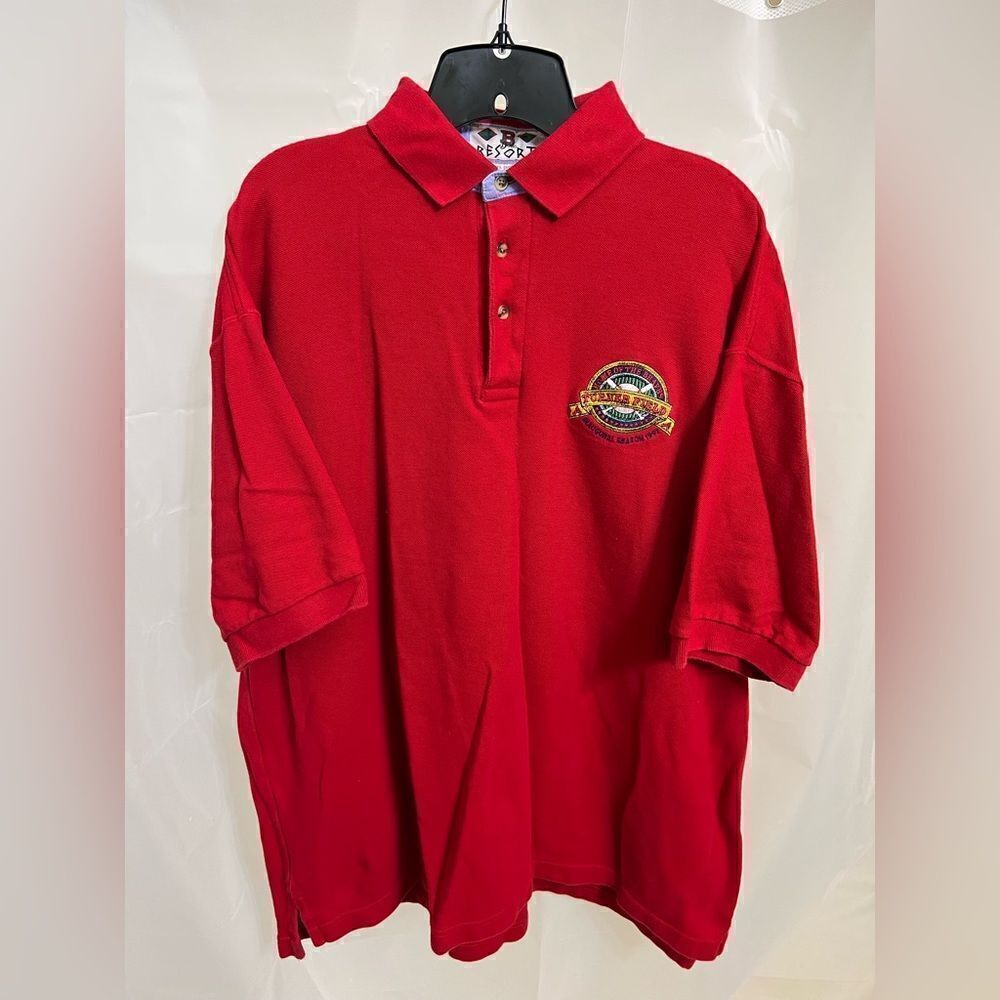 Vintage Atlanta Braves Turner Field Inaugural Season 1997 Polo Shirt